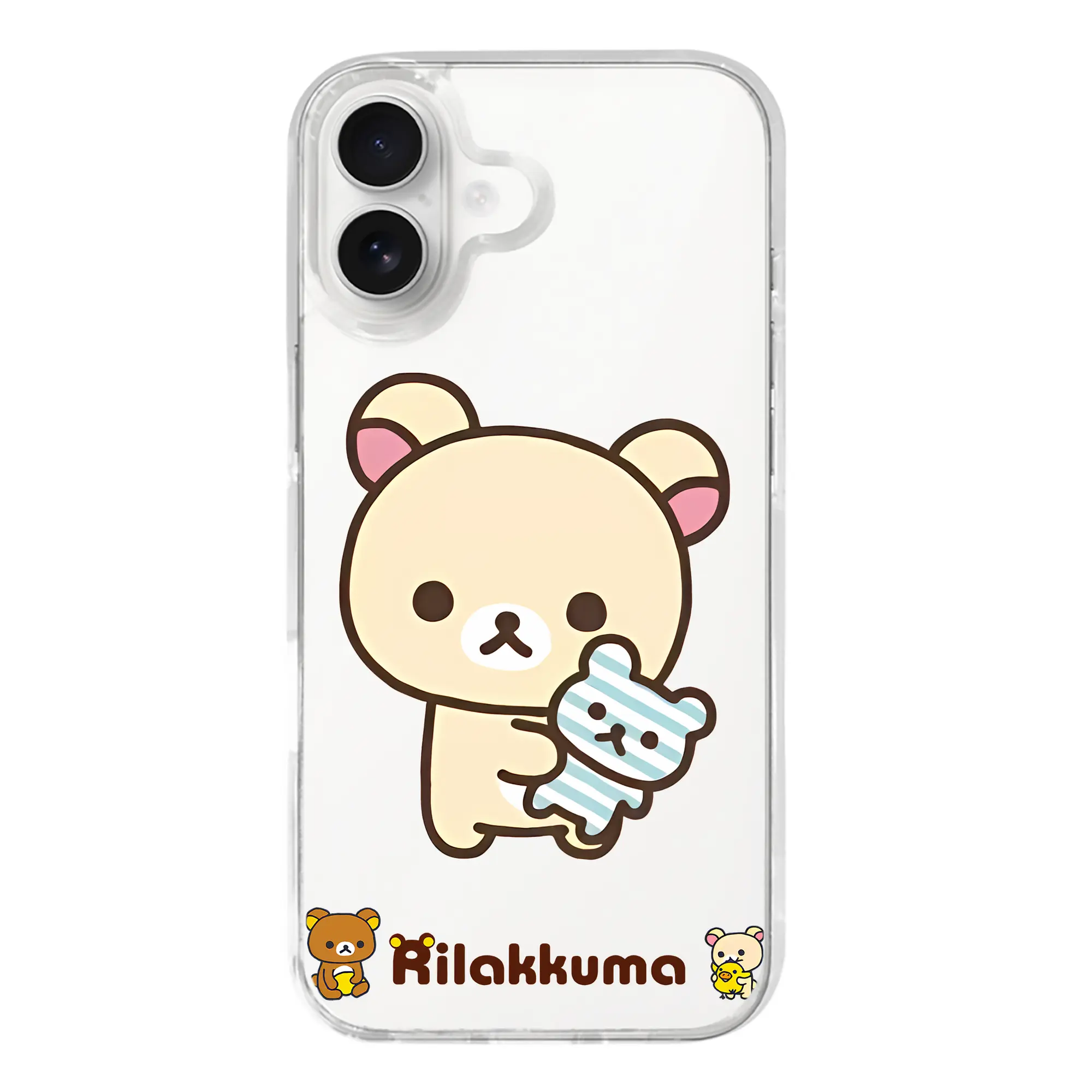リラックマ (Rilakkuma) グッズ コリラックマ (Korirakkuma) - iPhone 17シリーズ 透明スマホケース – 薄型・耐衝撃・精密フィット保護カバー